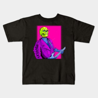 Cyberpunk Rockstar Skull Kids T-Shirt